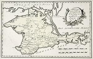 Kupferstich- Karte, b. Reilly, "Spezial Karte von dem Königreiche Taurien oder der Halbinsel Krim".