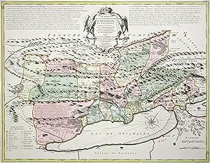 Kupferstich- Karte, n. Merveilleux u. G. de l'Isle b. Covens und Mortier, "Carte de la Souveraine...