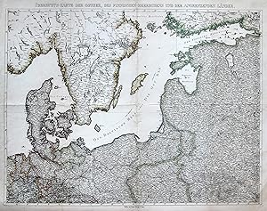 Bild des Verkufers fr Litho,- Karte, anonym bei Simon Schropp in Berlin, "bersichts-Karte der Ostsee, des Finnischen Meerbusens und der angrenzenden Lnder". zum Verkauf von Antiquariat Clemens Paulusch GmbH