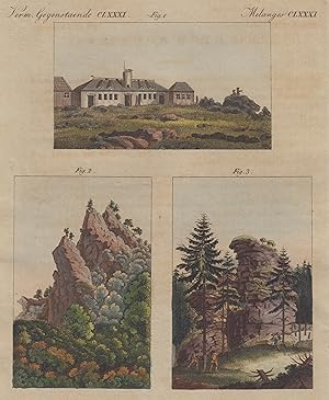 Bild des Verkufers fr Das neue Brockenhaus - "Der Ilsenstein" - Die Schnarcher-Klippen". zum Verkauf von Antiquariat Clemens Paulusch GmbH