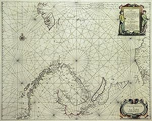 Bild des Verk�ufers f�r Kupferstich- Karte, b. Jan Janssonius, "Pascaart van de Zee-Cutsen van Finmarcken, Laplant, Russland, Nova Zembla en Spitsberge .". zum Verkauf von Antiquariat Clemens Paulusch GmbH