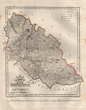 Kupferstich- Karte, v. Biller aus Görög, Magyar Atlas ., "Maramaros Varmegye. ( Comitatus Maramar...