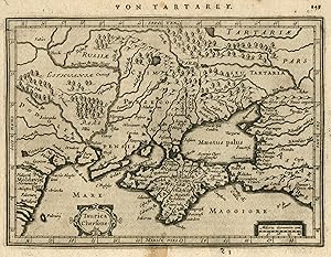 Kupferstich- Karte, b. Janssonius aus Atlas Minor, "Taurica Chersone".
