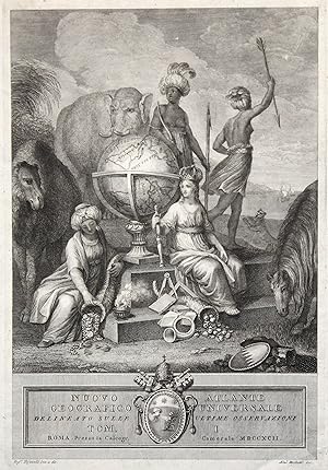 Bild des Verkufers fr Kupferstich- Karte, v. A. Mochetti aus Cassini, "Nuovo Atlante geografico Universale . Tom I .". zum Verkauf von Antiquariat Clemens Paulusch GmbH