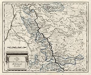 Kupferstich- Karte, b. Reilly, "Das Erzstift und Kurfürstenthum Kölln.".