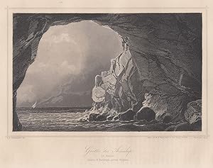Bild des Verkufers fr Teilansicht, Grotte des Aesculap. zum Verkauf von Antiquariat Clemens Paulusch GmbH