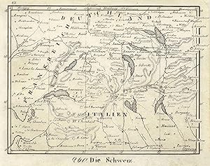 Bild des Verkufers fr Lithografie- Karte, aus Neue Bildergalerie f. die Jugend, "Die Schweiz". zum Verkauf von Antiquariat Clemens Paulusch GmbH