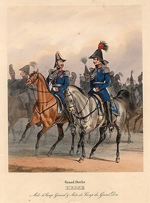 Bild des Verkufers fr Groherzogtum, "Grand Duche Hesse. Aide- de Camp - General & Aide - de Camp du Grand Duc.". zum Verkauf von Antiquariat Clemens Paulusch GmbH