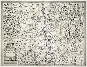 Kupferstich- Karte, n. P. Kaerius b. J. Janssonius, "Territory Basilienaia Nova Descriptio".