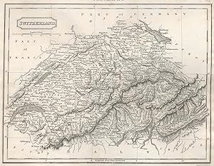 Kupferstich- Karte, v. Findlay b. Kelly, "Switzerland".