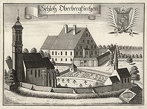 Bild des Verkufers fr Teilansicht, Schloansicht, "Schlo Oberbergkirchen". zum Verkauf von Antiquariat Clemens Paulusch GmbH