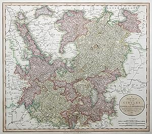 Bild des Verkufers fr Kupferstich- Karte, v. John Cary, "A new map of the Circles of the Upper and Lower Rhine .". zum Verkauf von Antiquariat Clemens Paulusch GmbH