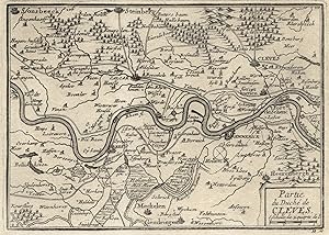 Kupferstich- Karte, aus Beaulieu, "Partie du Duché de Cleves".