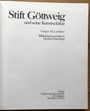 Bild des Verkufers fr Stift Gttweig und seine Kunstschtze. zum Verkauf von Antiquariat Lohmann