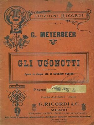 Bild des Verkufers fr Gli ugonotti zum Verkauf von Librodifaccia