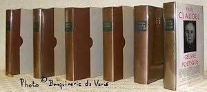 Seller image for (5 Titres). Thtre. Tome I. Introduction et chronologie de la vie et de l'oeuvre par Jacques Madaule. Tome II. Note bibliographique et textes tablis par Jacques Madaule. Journal. Tome I, 1904 - 1932. Tome II, 1933 - 1955. Introduction par Franois Varillon, texte tabli et annot par Franois Varillon et Jacques Petit. Oeuvres en prose. Prface par Gatan Picon, dition tablie et annote par Jacques Petit et Charles Galprine. Oeuvre potique. Introduction par Stanislas Fumet, textes tablis et annots par Jacques Petit. Collection Bibliothque de la Pleiade, n 72, n. 73, n. 205, n. 213, n. 79 et n. 125 (6 volumes). for sale by Bouquinerie du Varis