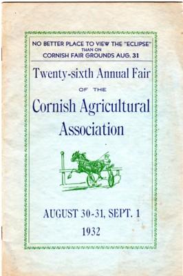 Twenty-sixth Annual Fair of the Cornish Agricultural Association