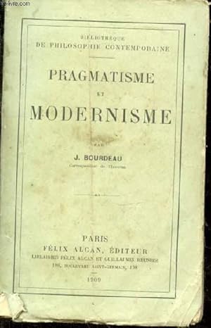 Bild des Verkufers fr Pragmatisme et modernisme zum Verkauf von Le-Livre