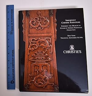 Important Chinese Furniture, Formerly the Museum of Classical Chinese Furniture Collection (Chris...