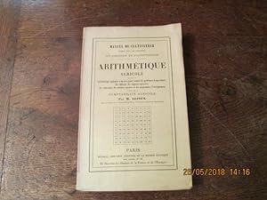 Imagen del vendedor de Arithmtique agricole a la venta por Librairie FAUGUET