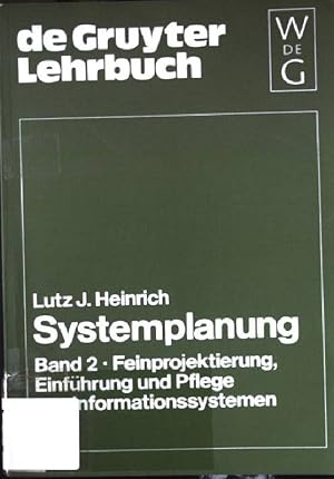 Bild des Verkufers fr Systemplanung: Bd. 1: Analyse und Grobprojektierung von Informationssystemen. De-Gruyter-Lehrbuch zum Verkauf von books4less (Versandantiquariat Petra Gros GmbH & Co. KG)