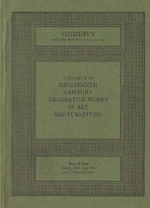 Sothebys June 1982 19th Century Decorative Works of Art & Furniture