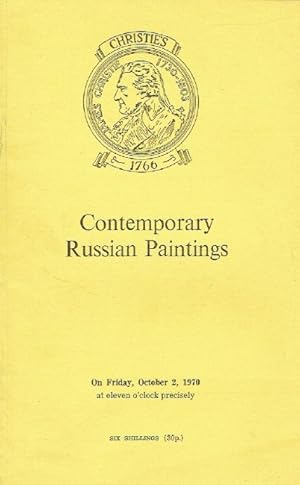 Christies October 1970 Contemporary Russian Paintings