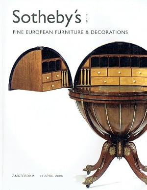 Sothebys April 2006 Fine European Furniture & Decorations