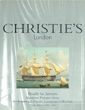 Christie's June 2003 Boulle to Jansen Maritime Picture from European Collection