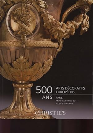Christies 2011 500 Years Decorative Arts Europe