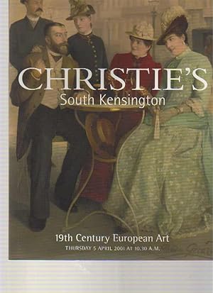 Seller image for Christies April 2001 19th Century European Art for sale by thecatalogstarcom Ltd
