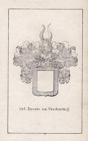 Bild des Verkufers fr Grf. Droste zu Vischering" - Droste zu Vischering Westfalen Westphalia Wappen heraldry Heraldik coat of arms Adel zum Verkauf von Antiquariat Steffen Vlkel GmbH