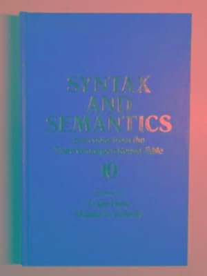 Seller image for Syntax and semantics, volume 10: Selections from the Third Groningen Round Table for sale by Cotswold Internet Books