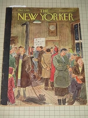 Seller image for Mar.3,1951 The New Yorker Magazine: S.J.Perelman - Ida Treat - Profiles:General Omar Bradley (part 1) - Ode to Dr. Gayelord Hauser (Drinking Poem) - The Theatre - Young Man From New Hampshire - Letter From Paris - Books: Florence Nightingale Review - Cartoons for sale by rareviewbooks