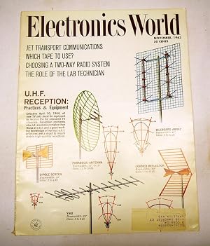 Imagen del vendedor de ELECTRONICS WORLD - November 1963 / VOL. 70 NO. 5 a la venta por Prestonshire Books, IOBA