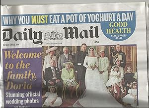 Daily Mail Royal Wedding Souvenir. Prince Harry and Meghan Markle. May 22 2018