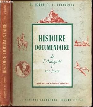 Seller image for HISTOIRE DOCUMENTAIRE - DE L'ANTIQUITE  NOS JOURS / NOUVEAU COURS D'HISTOIRE. for sale by Le-Livre