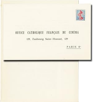 Grand Prix de L'O.C.F.C 1961 (Original French invitation for the 1961 award ceremony)