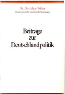 Bild des Verkufers fr Beitrge zur Deutschlandpolitik. zum Verkauf von Leonardu
