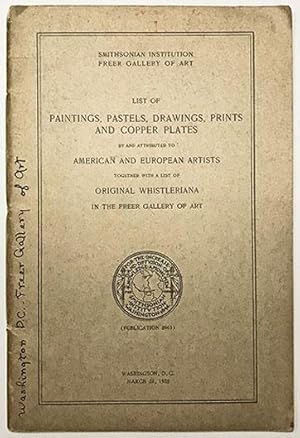 List of paintings, pastels, drawings, prints and copper plates by and attributed to American and ...