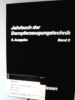 Imagen del vendedor de Jahrbuch der Dampferzeugungstechnik a la venta por Antiquariat Bookfarm