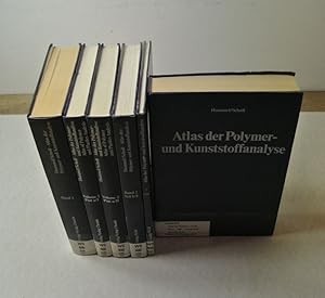 Bild des Verkufers fr Atlas der Polymer- und Kunststoffanalyse. = Altlas of Polymer and Plastics Analysis. 3 Bnde (in 6, komplett). I: Polymere: Struktur und Spektrum. II: Kunststoffe, Fasern, Kautschuk, Harze. III: Zusatzstoffe und Verarbeitungshilfsmittel. zum Verkauf von Antiquariat Bookfarm