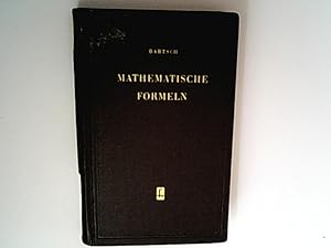 Bild des Verkufers fr Mathematische Formeln. zum Verkauf von Antiquariat Bookfarm