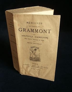 Image du vendeur pour MEMOIRES DU COMTE DE GRAMMONT contenant particulirement l'histoire amoureuse de la Cour d'Angleterre sous le rgne de Charles II . mis en vente par Librairie Franck LAUNAI