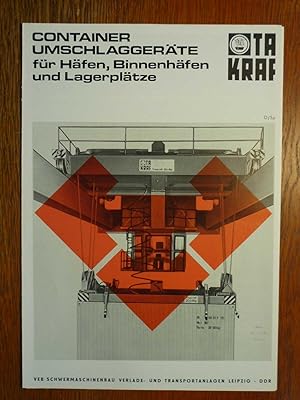 Prospekt für Container Umschlaggerät für Häfen, Binnenhäfen und Lagerplätze - 2 sprachig (deutsch...