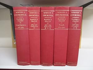 Seller image for WINSTON S. CHURCHILL: YOUTH, 1874 - 1900 with YOUNG STATESMAN, 1901 - 1914 complete with companion volumes - 5 VOLUMES for sale by GREENSLEEVES BOOKS