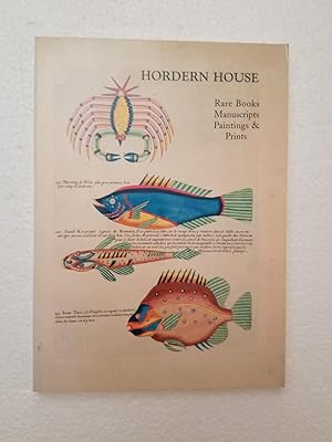 Image du vendeur pour Hordern House. Rare Books; Manuscripts; Paintings & Prints mis en vente par Karl Theis