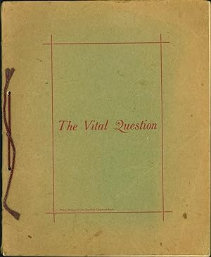 Seller image for The Vital Question for sale by Eureka Books