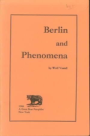 Imagen del vendedor de Berlin and Phenomena a la venta por Eureka Books