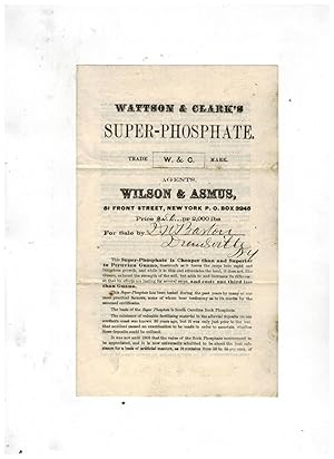 WATTSON & CLARK'S SUPER-PHOSPHATE (Fertilizer)